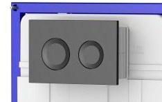 ALLIBERT KASTELO TRYKKNAPPLADE - MAT SORT