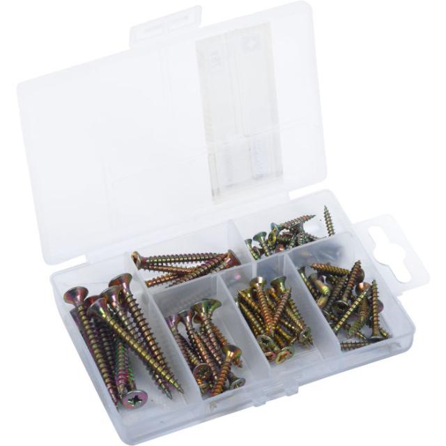 CONNEX SORTIMENTS KASSE - UNIVERSELLE SKRUER 76 STK