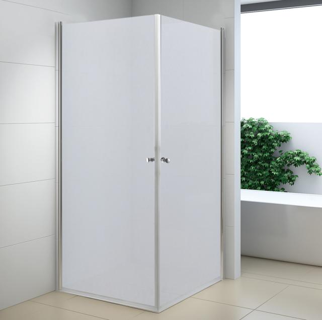 NORTIQ YSTAD BRUSEAFSKÆRMNING - 90 X 90  X190 CM - FROSTET