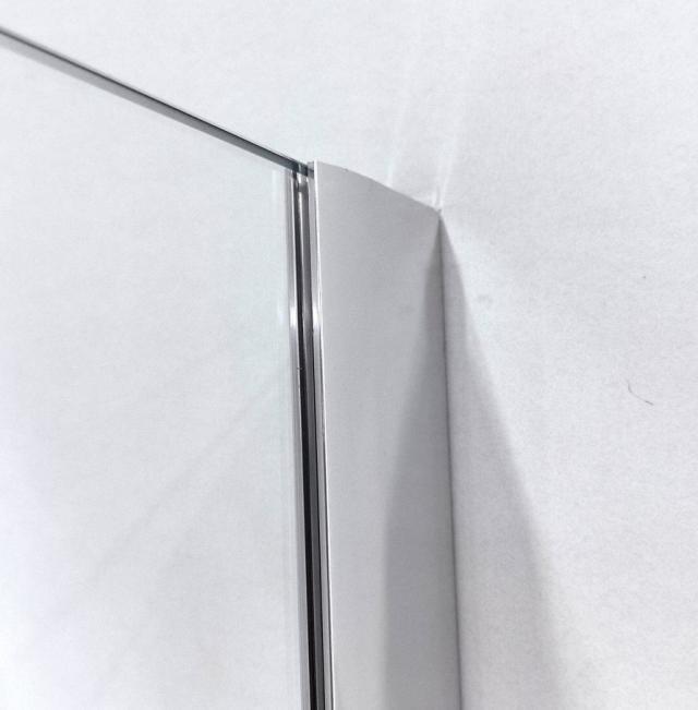 NORTIQ BERGEN BRUSEVÆG - 70 X 190 CM  - KLART GLAS / KROM