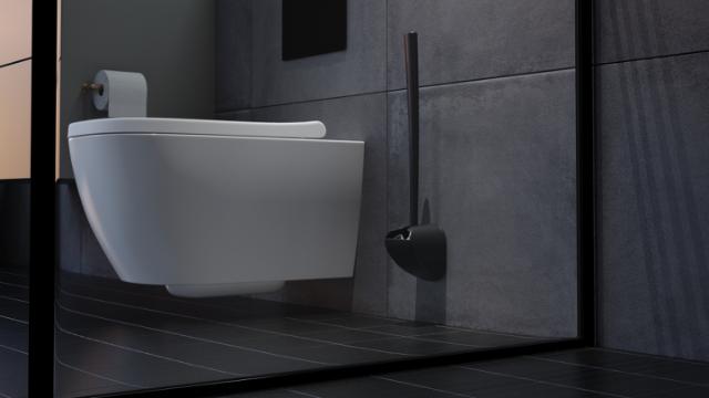 SANIMAID COPENHAGEN TOILETBØRSTE - MAT SORT