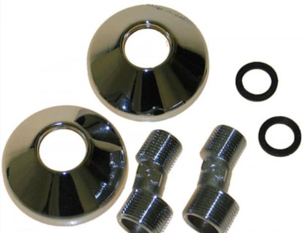 NORTIQ 2 STK HØJ ROSET M/T/BEHØR - KROM