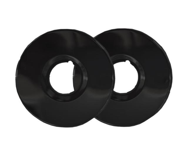 NORTIQ 2 STK ROSETTER - 80 MM - MAT SORT