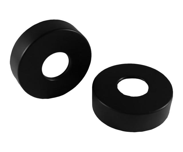 NORTIQ 2 STK LAV ROSETT - 3/4 / Ø70 MM - MAT SORT