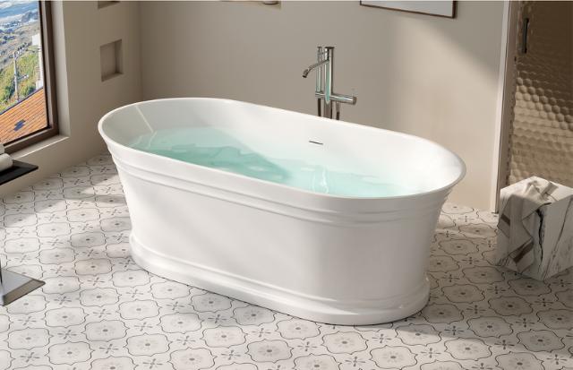 NORTIQ CLODIA BADEKAR - 170 X 80 CM - HVID HØJGLANS