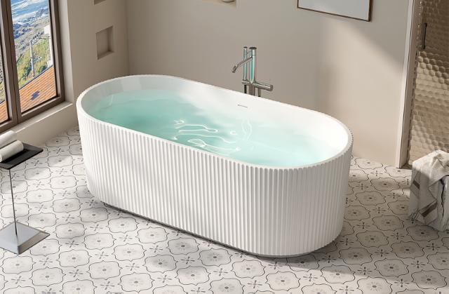 NORTIQ FLORIN BADEKAR - 150 X 75 CM - HVID HØJGLANS