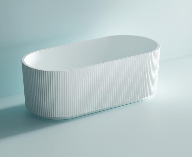 NORTIQ FLORIN BADEKAR - 150 X 75 CM - HVID HØJGLANS