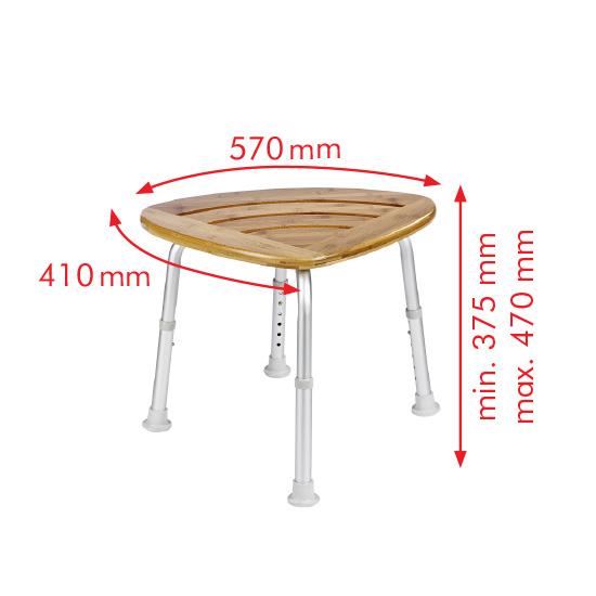 RIDDER ASSISTENT BADSKAMMEL - BAMBUS