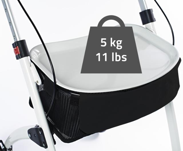 RIDDER ASSISTENT ROLLATOR  M/ KURV - ANTRACIT