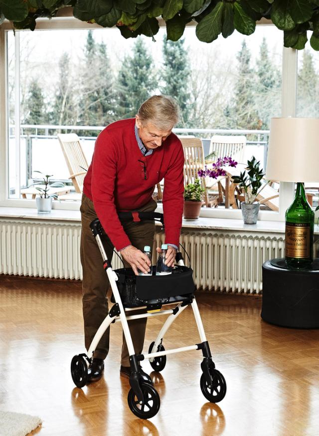 RIDDER ASSISTENT ROLLATOR  M/ KURV - ANTRACIT