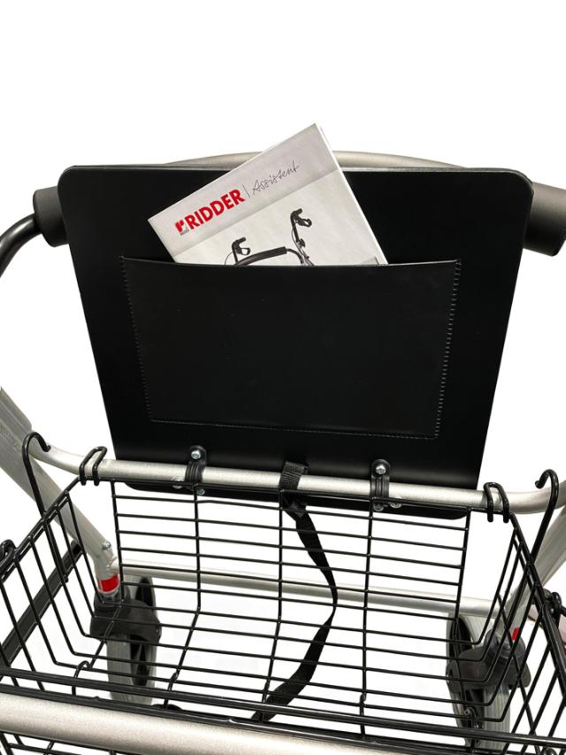 RIDDER ASSISTENT ROLLATOR  M/ KURV & SÆDE - SORT