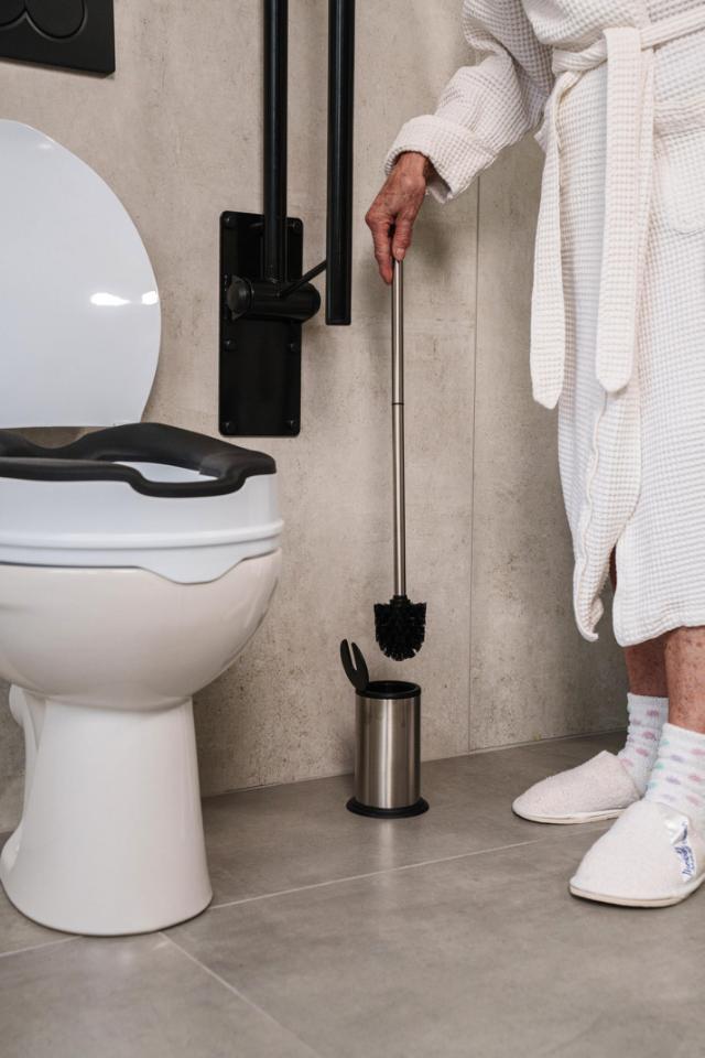 RIDDER ASSISTENT XL TOILETBØRSTE - MAT KROM