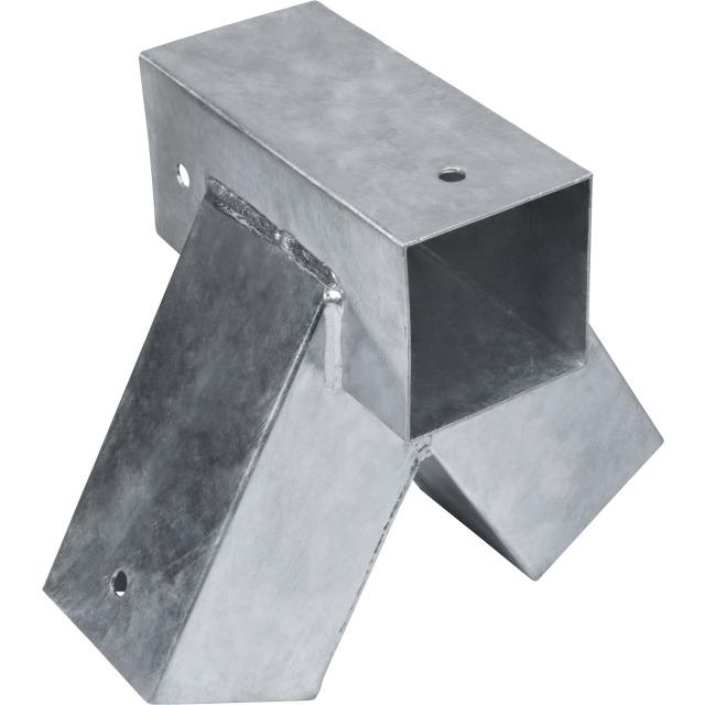 CONNEX STOLPEHJØRNE ENKELT - 90 X 90 MM - GALVANISERET STÅL