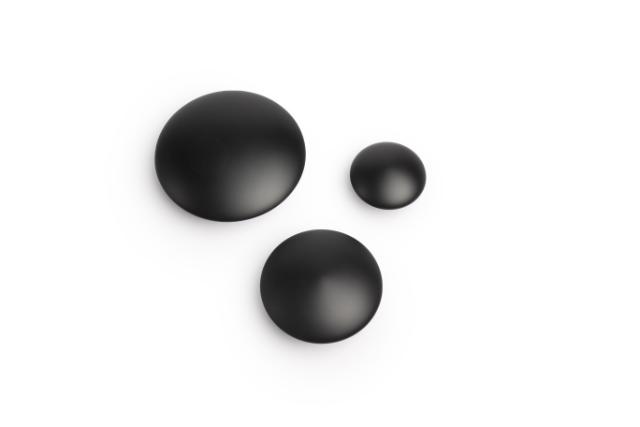 LASTEN SIR JAMES KNOP SÆT AF 3 STK - SORT