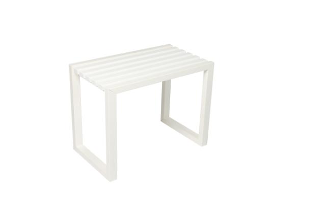 LASTEIN - 60 CM - BÆNK - HVID/HVID