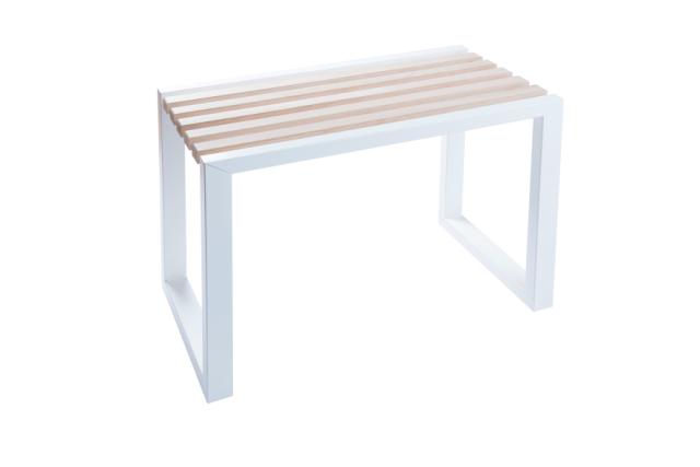 LASTEIN - 60 CM - BÆNK - HVID/EG