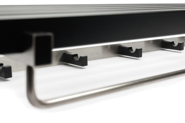 LASTEN NORLINE - 100 CM - SKOHYLDE/HYLDE - SORT/RUSTFRIT STÅL