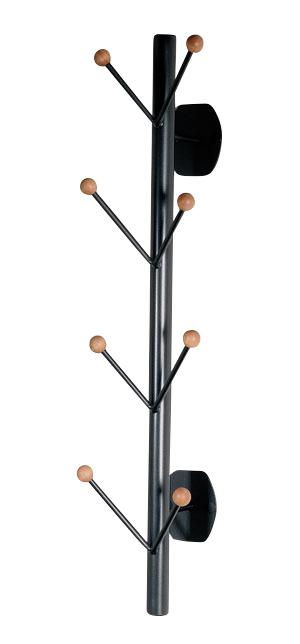 LASTEN SIR JAMES BØGEN 2 STUMTJENER T/VÆG - SORT/NØD