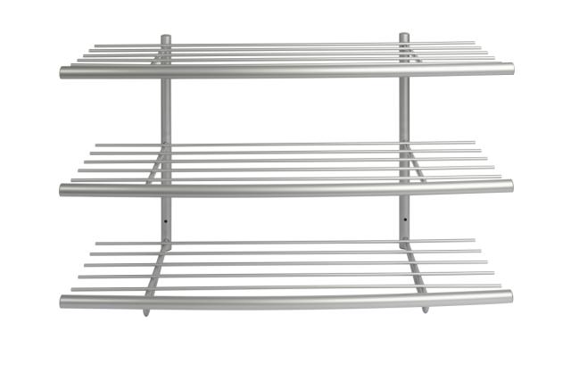 LASTEN SIR JAMES - 80 CM - SKOHYLDE M/3 HYLDER T/VÆG EL GULV - ALU STEL