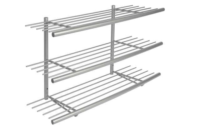 LASTEN SIR JAMES - 80 CM - SKOHYLDE M/3 HYLDER T/VÆG EL GULV - ALU STEL