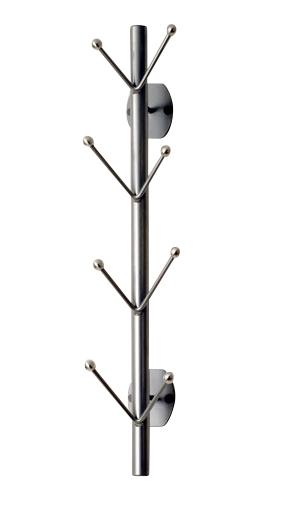 LASTEN SIR JAMES BØGEN 2 STUMTJENER T/VÆG - ALU/ALU