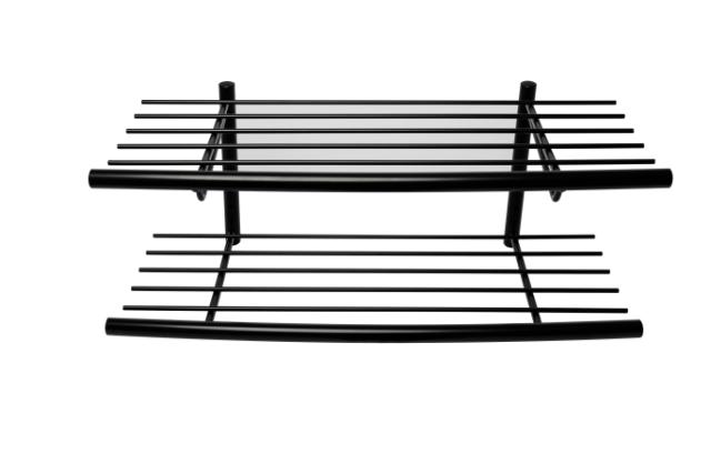 LASTEN SIR JAMES - 65 CM - SKOHYLDE M/2 HYLDER T/VÆG EL GULV - SORT