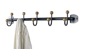 LASTEN SIR JAMES 8 KNAGERÆKKE - SORT/NØD