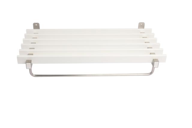 LASTEN NORLINE - 60 CM - HATTEHYLDE M/KNAGERÆKKE & BØJLESTANG - HVID