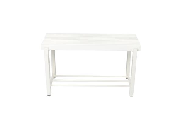 LASTEN NORLINE - 80 CM - BÆNK M/HYLDE - HVID/HVID