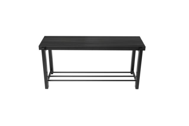 LASTEN NORLINE - 100 CM - BÆNK M/HYLDE - SORT/SORT