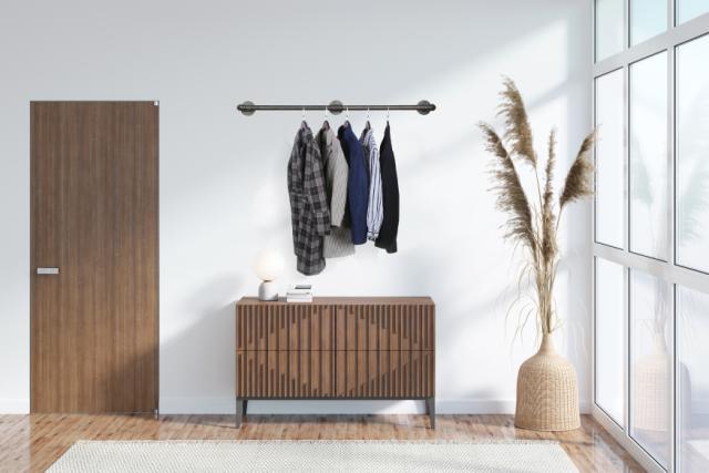 SIMPLE RACKS WILLIAMSBURG BØJLESTANG (100/100) - B:214 X D:10 CM