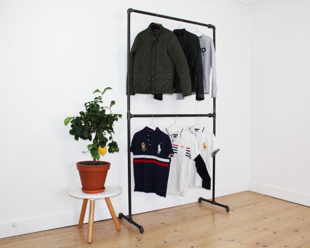 SIMPLE RACKS TRIBECA TØJSTATIV - H:210 X B: 63 X D:50 CM