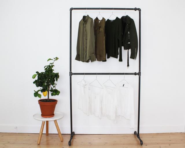 SIMPLE RACKS TRIBECA TØJSTATIV - H:210 X B: 113 X D:50 CM