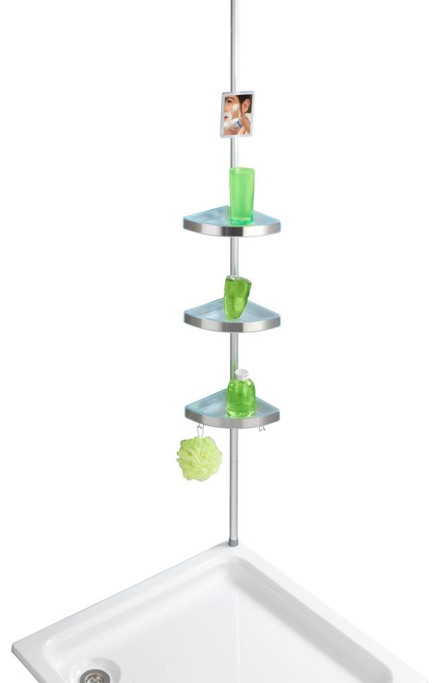 WENKO PREMIUM TELESKOP HJØRNEHYLDE - MAT KROM