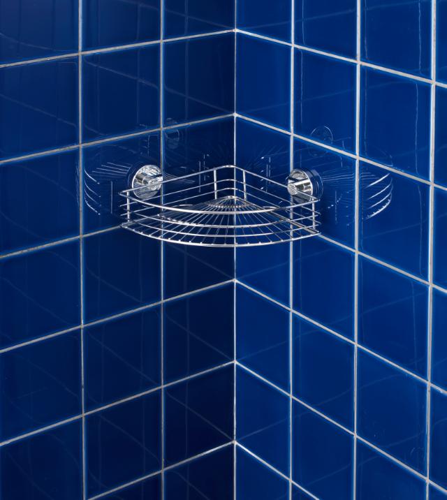 WENKO VACUUM-LOC ENKELT HJØRNEHYLDE