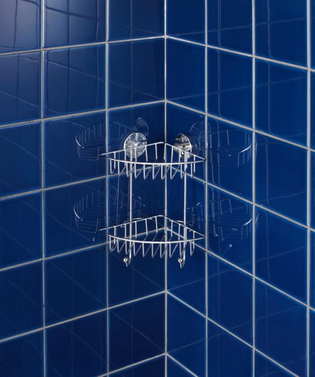 WENKO VACUUM-LOC BARI DOBB. HJØRNEHYLDE - KROM