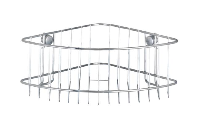 WENKO CLASSIC ENKELT HJØRNEHYLDE DYB - KROM