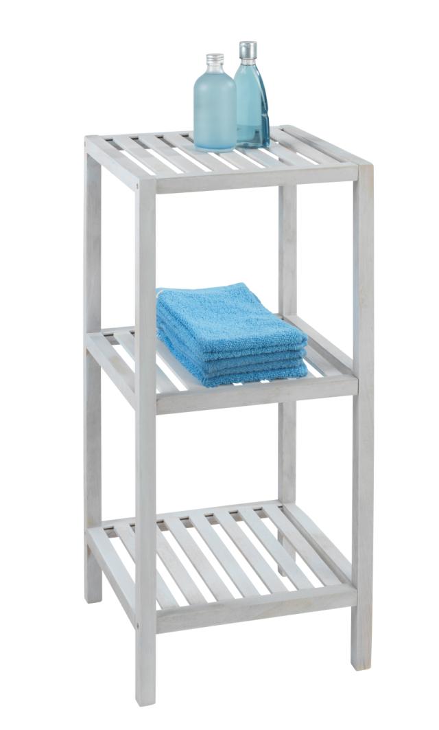 WENKO NORWAY BADREOL M/ 3 HYLDER - HVID