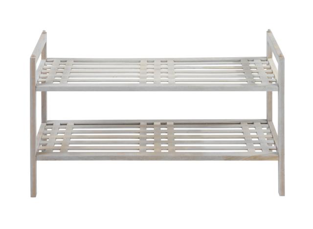 WENKO NORWAY BADREOL M/ 2 HYLDER - HVID