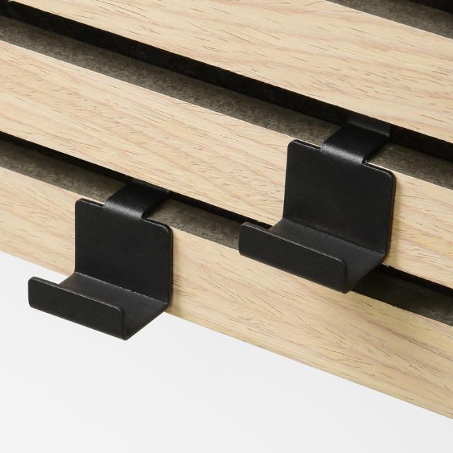 MILLEX KNAGER 2 STK T/ LODRET+VANDRET AKUSTIKPANEL- SORT