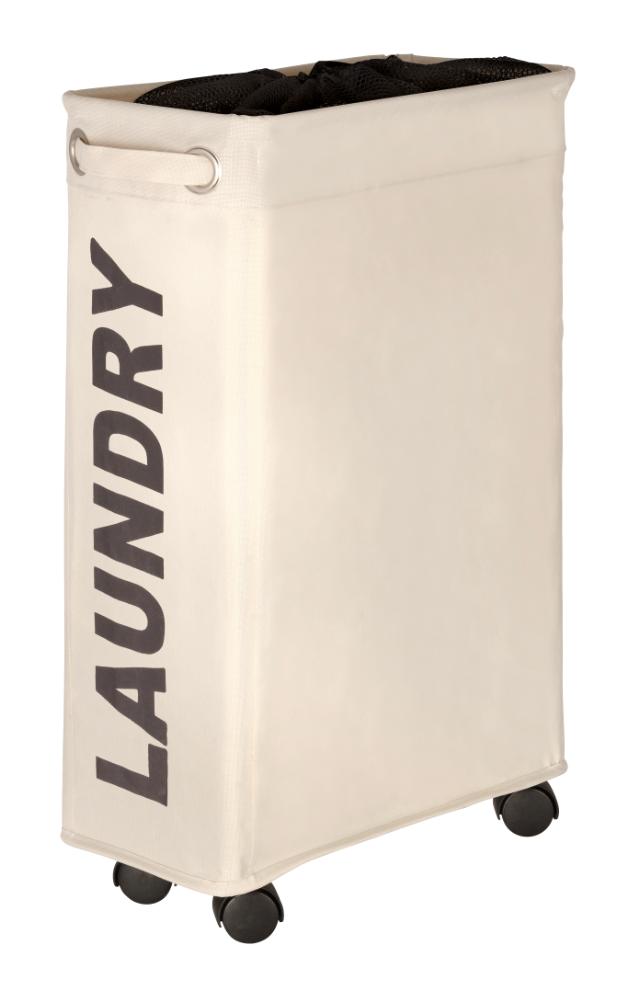 WENKO CORNO VASKETØJSKURV M/HJUL - BEIGE