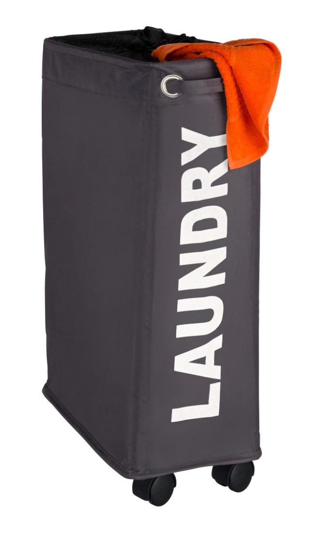 WENKO CORNO VASKETØJSKURV M/HJUL - GRÅ