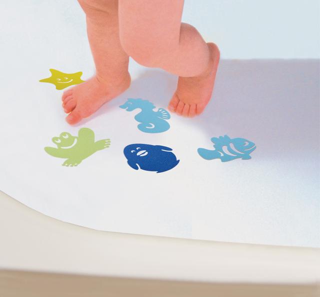 *DREAMBABY SKRIDSIKRE BADEMÅTTER 10 STK - MULTIFARVET