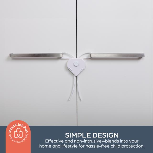 *DREAMBABY FLEXI-LÅS 2 STK - HVID