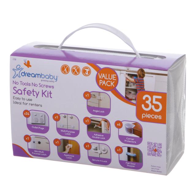 DREAMBABY 35 STK BABYSIKRING PAKKE - HVID / TRANSPARENT