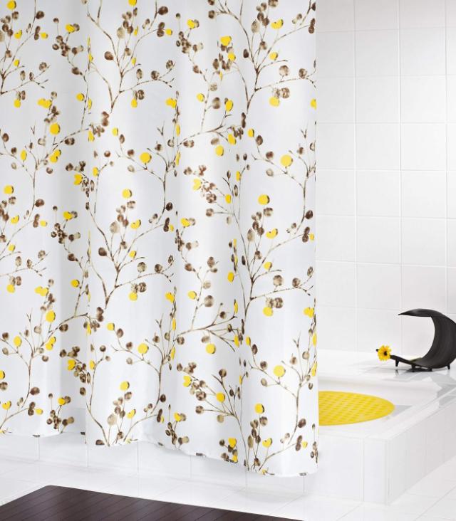 RIDDER BRUSEFORHÆNG - 180 X 200 CM - BLOMSTER MØNSTER