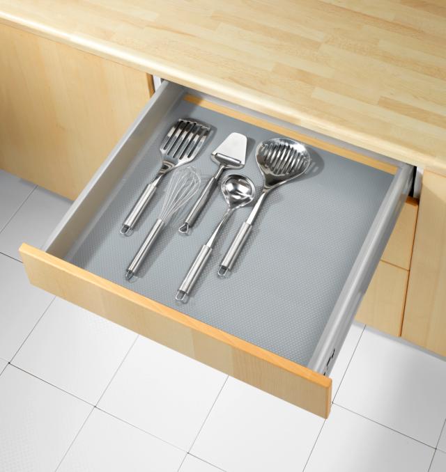 WENKO ANTI.SKRID MÅTTE DOTS 150X50  CM. - GRÅ