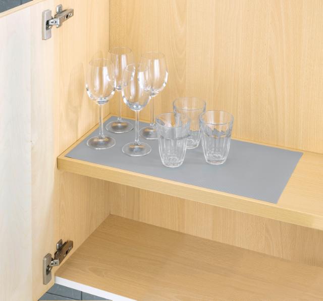 WENKO ANTI.SKRID MÅTTE DOTS 150X50  CM. - GRÅ