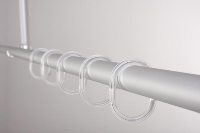 RIDDER FORHÆNGSRINGE (12 STK.) - TRANSPARENT