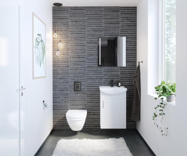 NORTIQ MILANO ONE BOX MØBELSÆT - 44 CM - HVID HØJGLANS